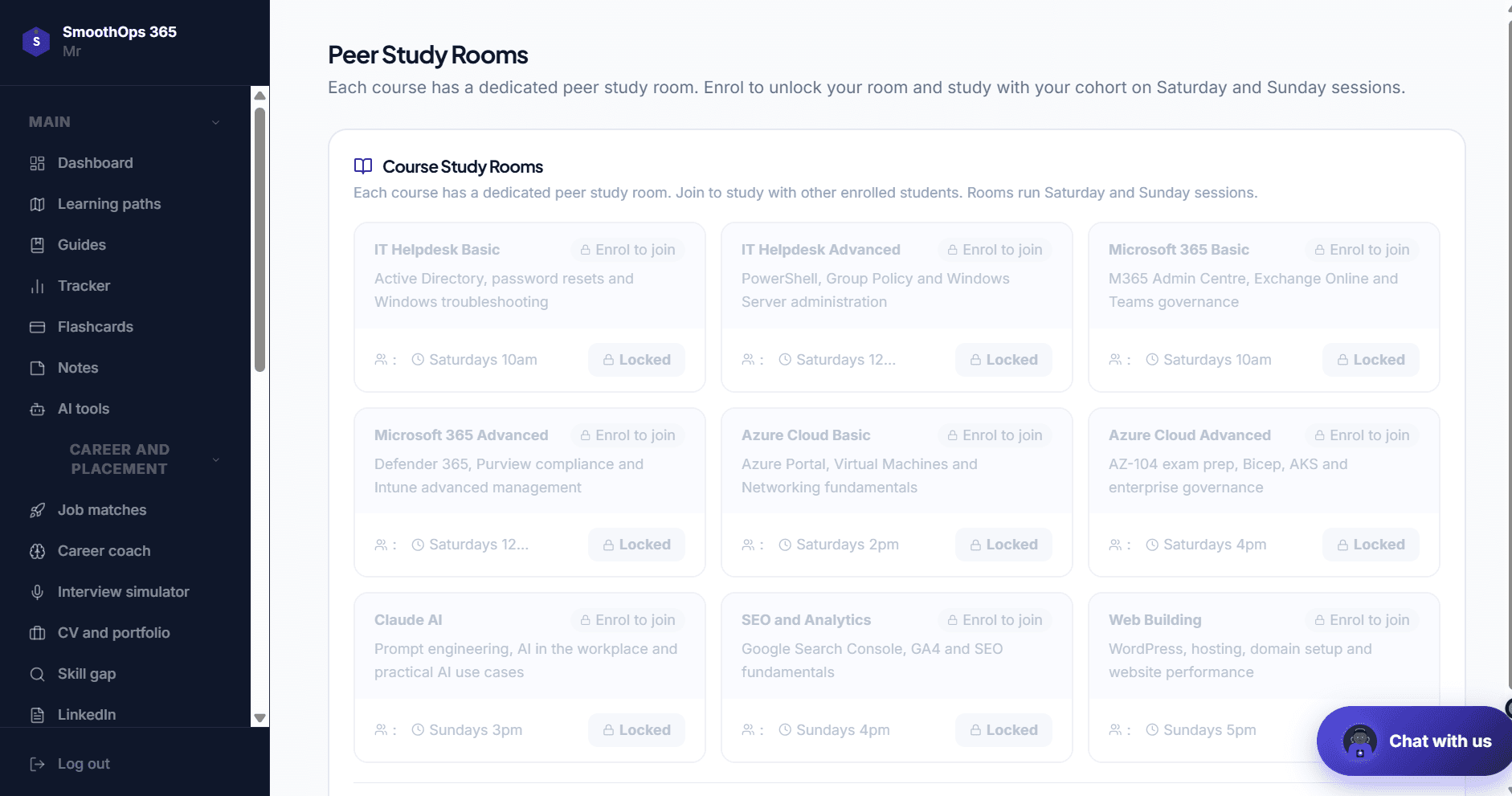Peer Study Rooms